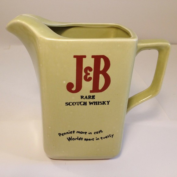 Vintage J & B Rare Scotch Whiskey Bar Water Pitcher - Picture 1 of 8